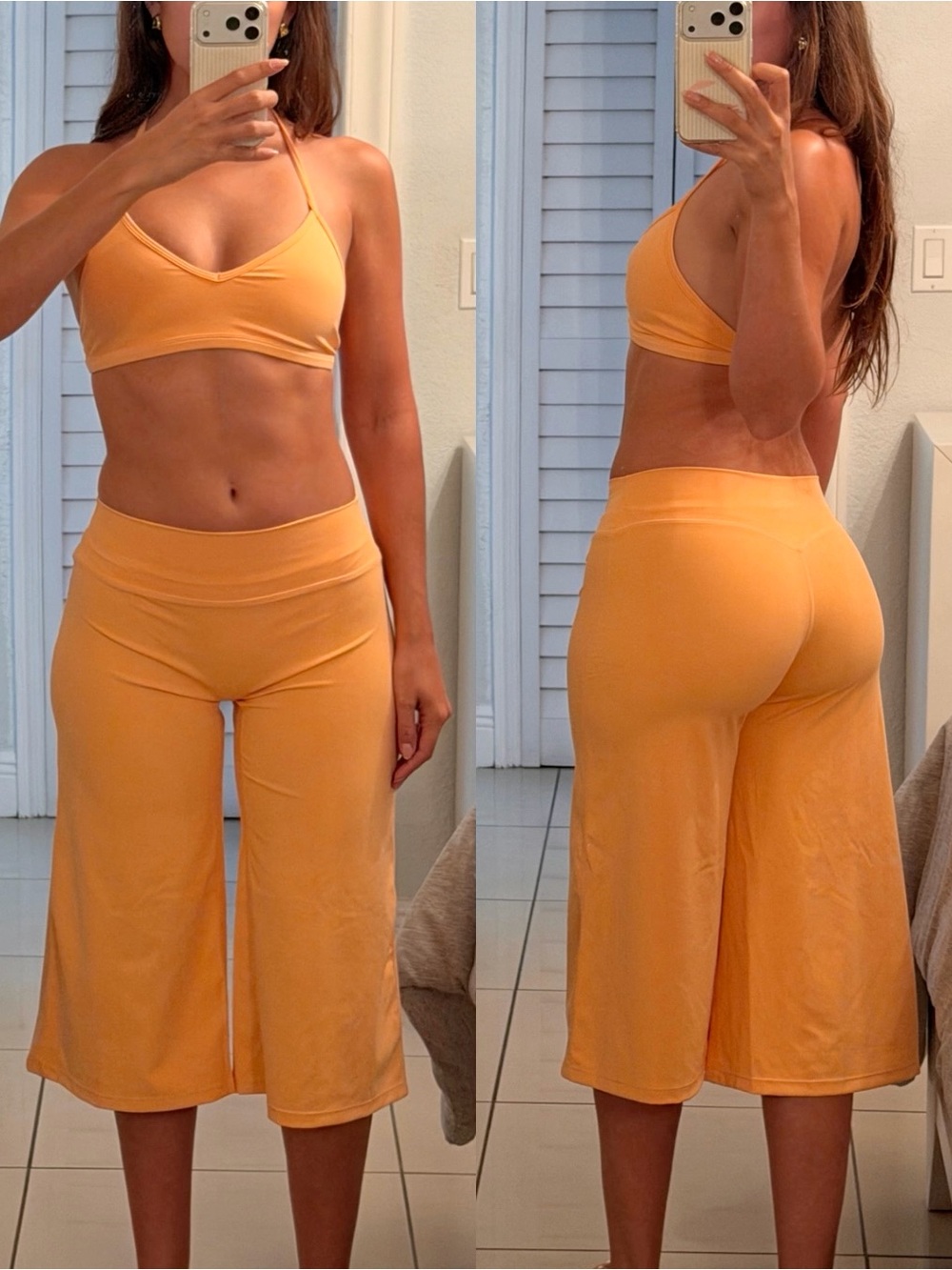 Orange yoga set